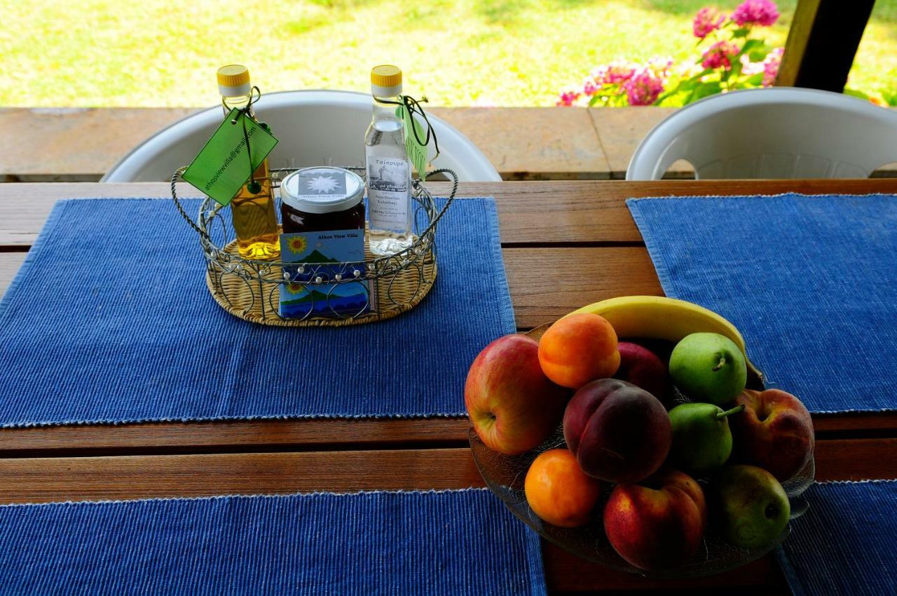 Athos View Villa By The Sea أورموس باناجياس المظهر الخارجي الصورة